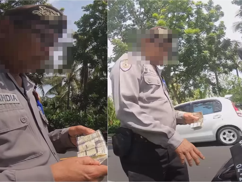 Oknum polisi diduga lakukan pungli terhadap turis Jepang di Bali (YouTube/ style kenji)