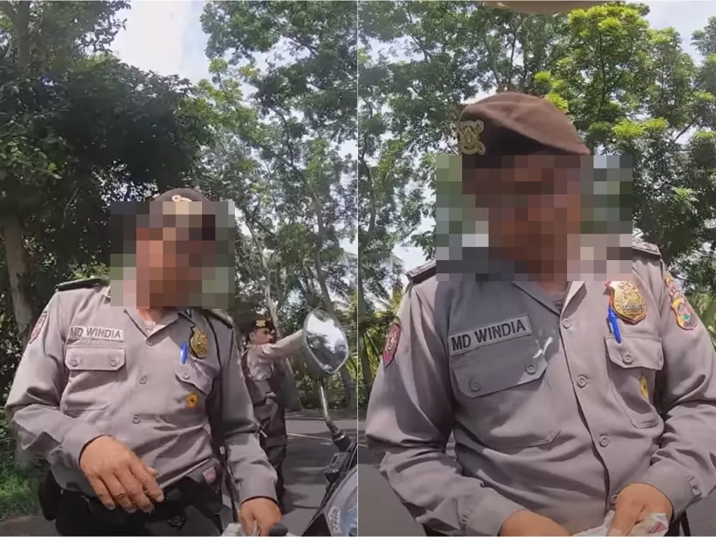 Oknum polisi di Bali diduga lakukan pungli saat tilang turis asal Jepang (YouTube/style kenji)
