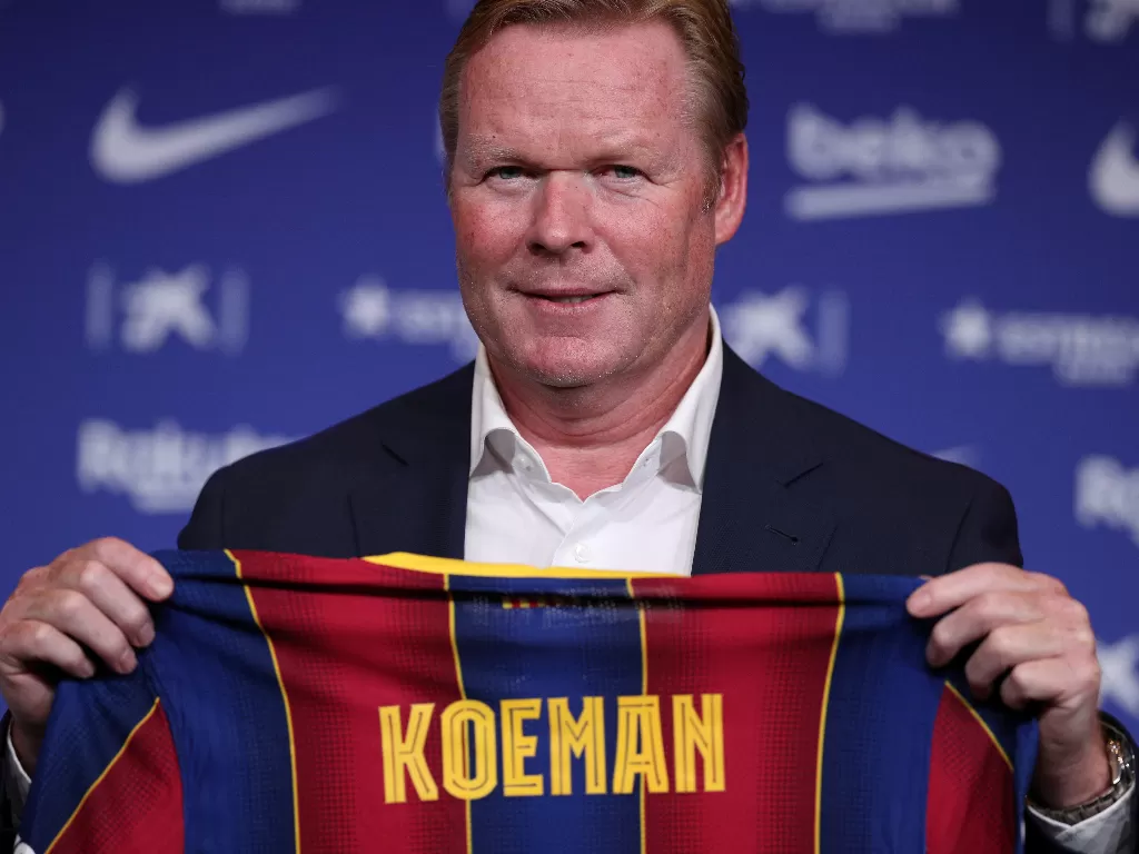 Barcelona mengungkap pelatih baru Ronald Koeman (REUTERS/ALBERT GEA)