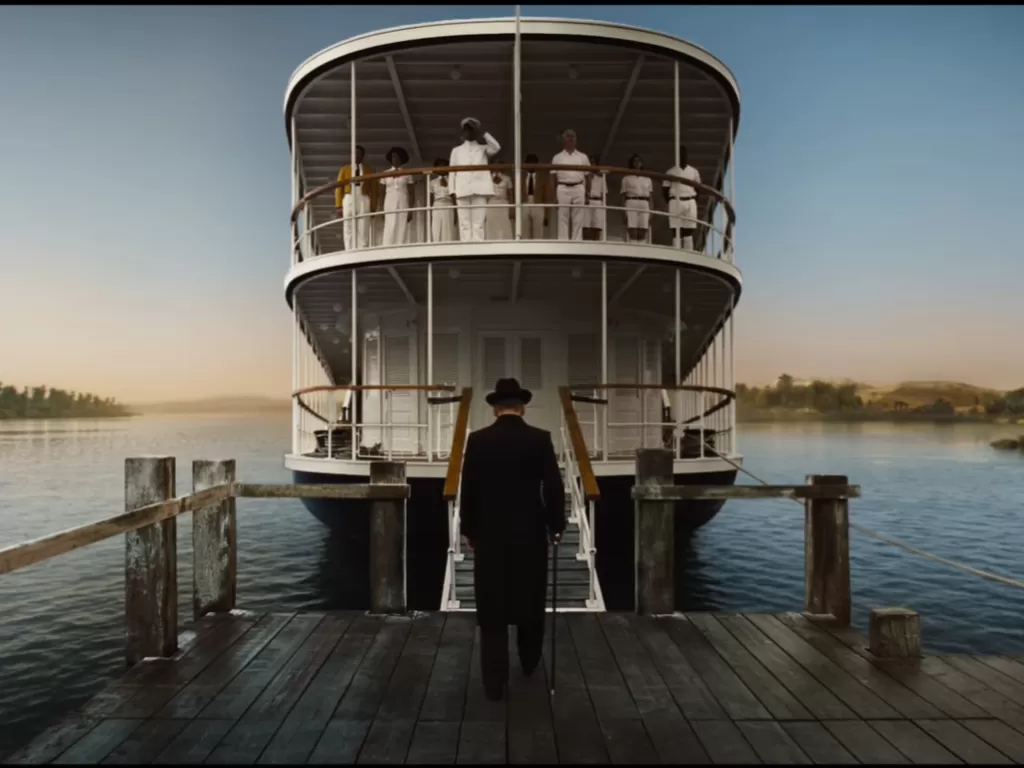 Film 'Death on the Nile' yang kembali menampilkan detektif Hercule Poirot. (Youtube/20th Century Studios).