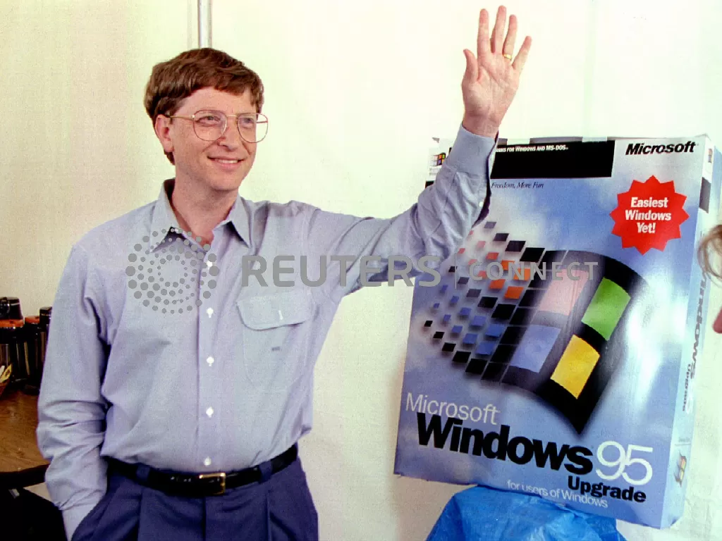 Peluncuran Windows 95 tahun 1995 (Reuters)