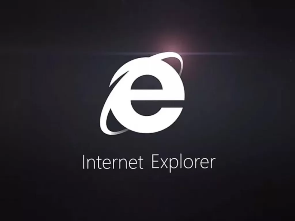 Logo browser Internet Explorer buatan Microsoft. (The Verge/Microsoft)
