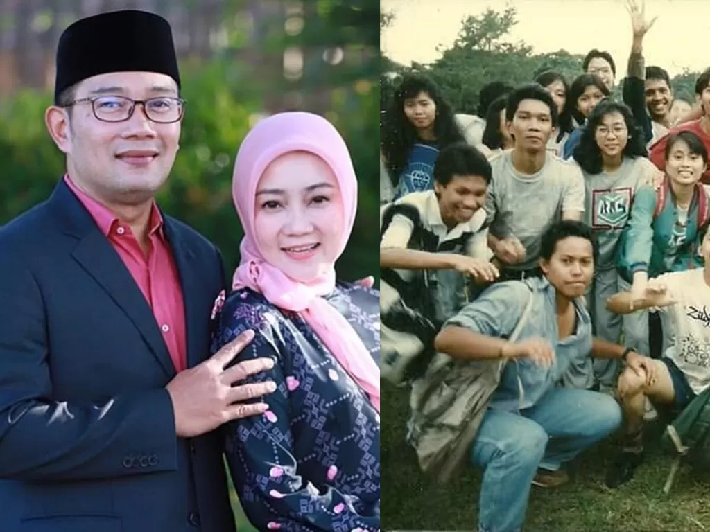 Gubernur Jawa Barat Ridwan Kamil dan foto lawasnya