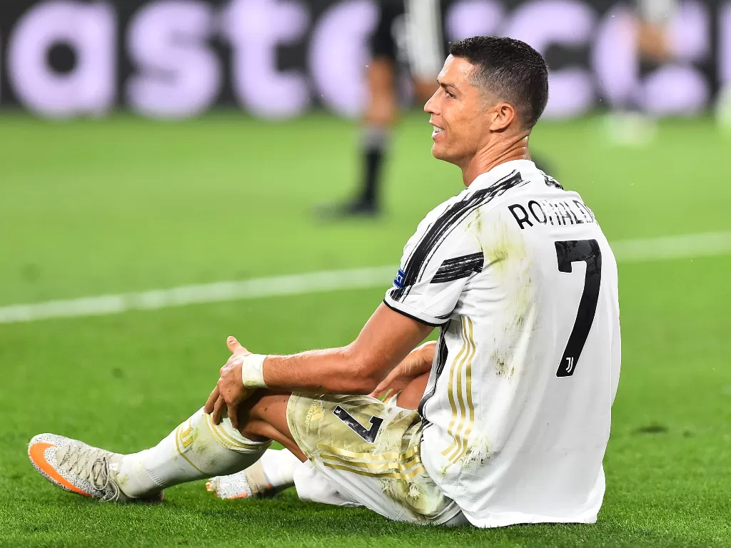 Cristiano Ronaldo berkostum Juventus. (REUTERS/MASSIMO PINCA)