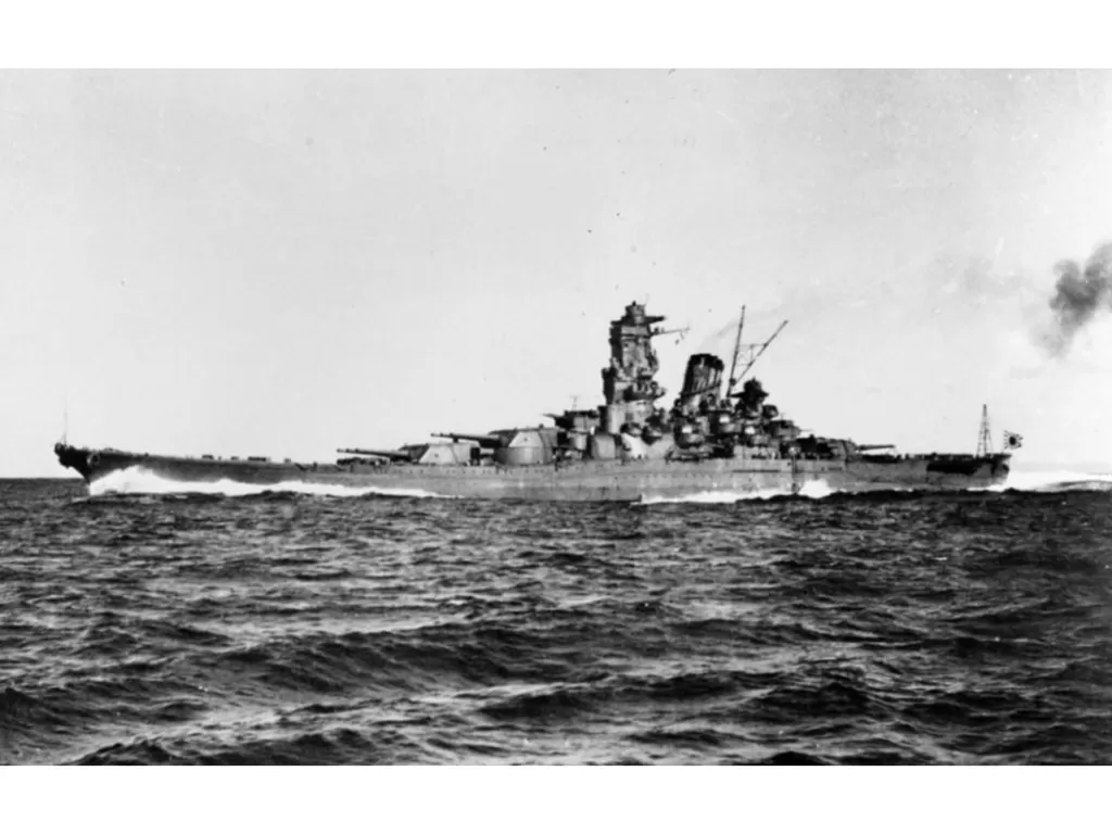 Ilustrasi Kapal Perang Yamato. (historynet.com/Arsip Nasional)