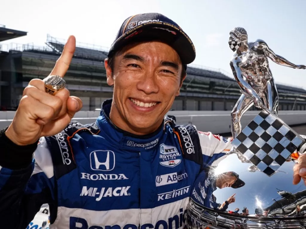 Pembalap Honda  Takuma Sato Juarai balapan  Indianapolis 500 tahun 2020. (Dok. Honda)