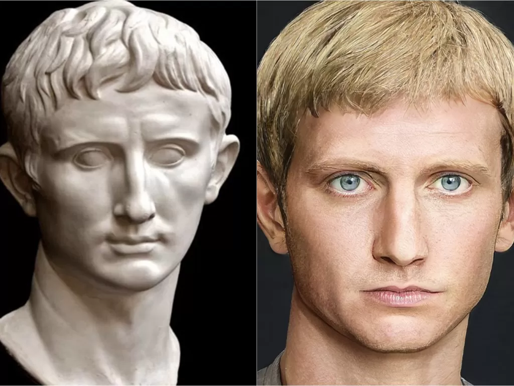 Kaisar Romawi Augustus diubah jadi nyata (Facebook/Haroun Binous)