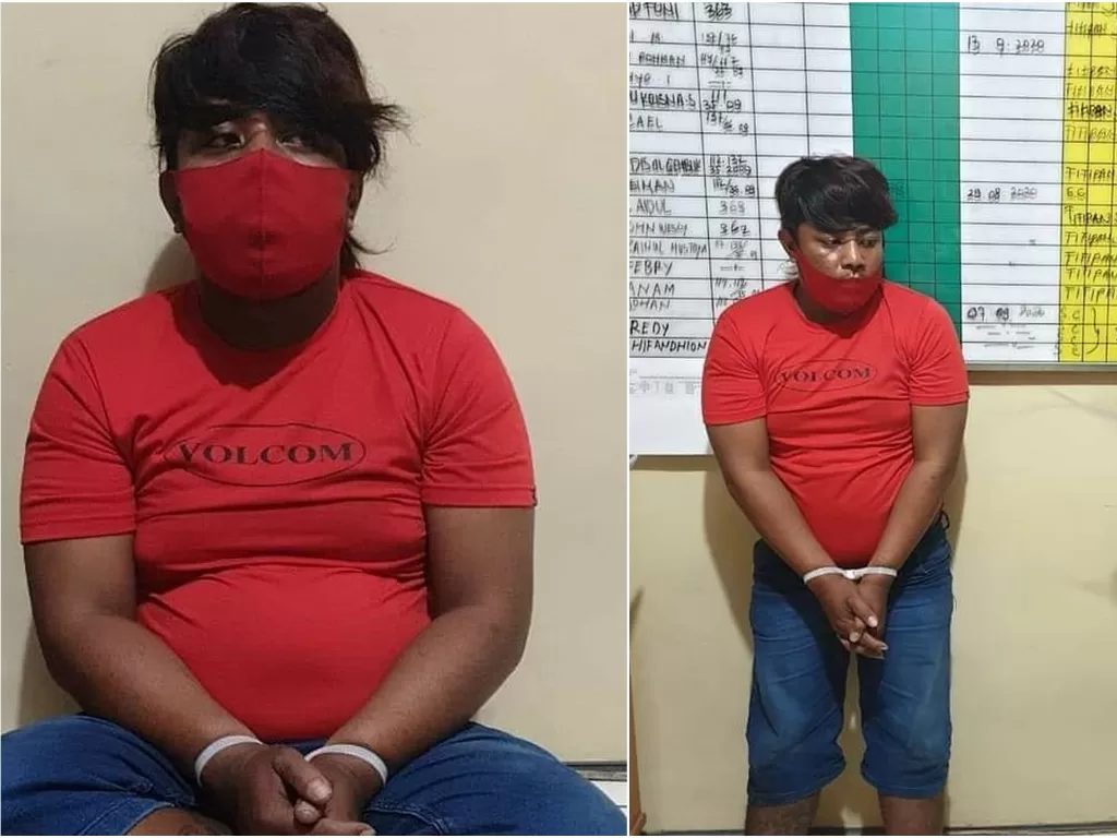 Dwi Agus Wijaya (27 tahun) pemalak yang tunjukkan kemaluannya ke korban (Facebook/Yunu Rusmini)