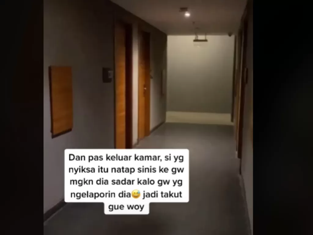 Seorang wanita disiksa oleh pasangannya di kamar apartemen (Tiktok)