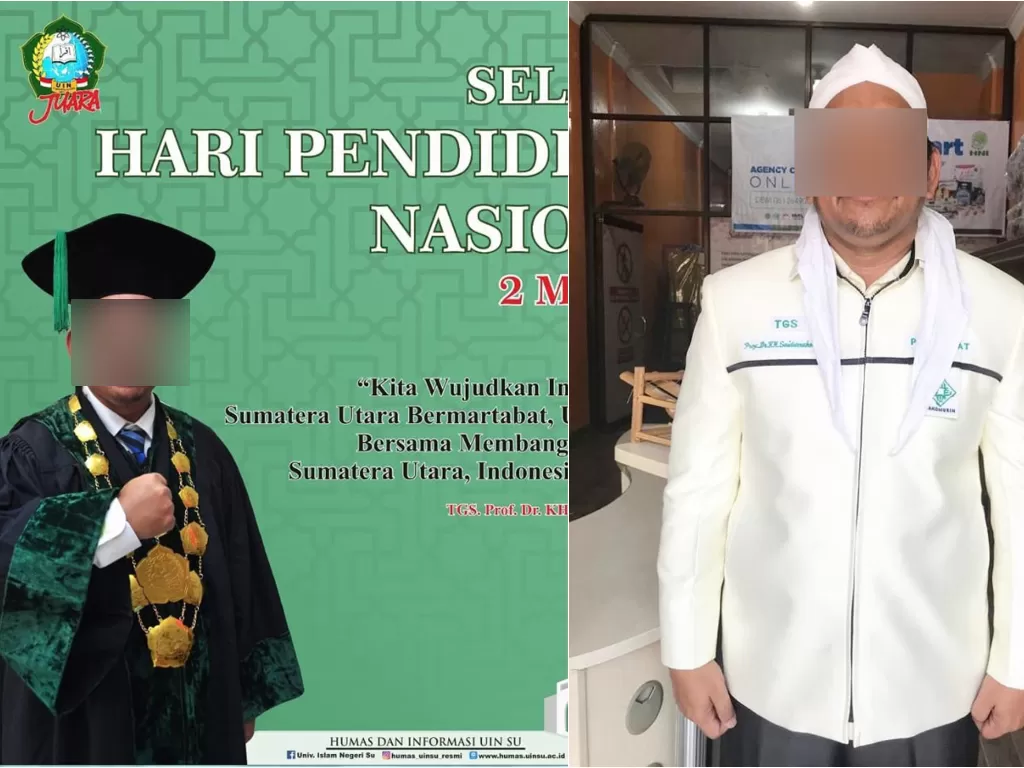 Rektor UIN Sumatera Utara, Profesor S. (Instagram)