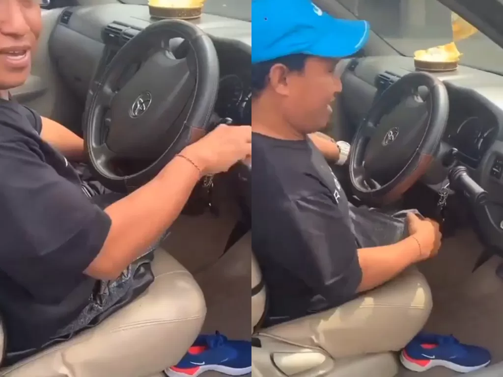 Pria yang memodifikasi mobilnya agar bisa digunakan oleh penyandang disabilitas. (photo/Instagram/@denpasar.viral)