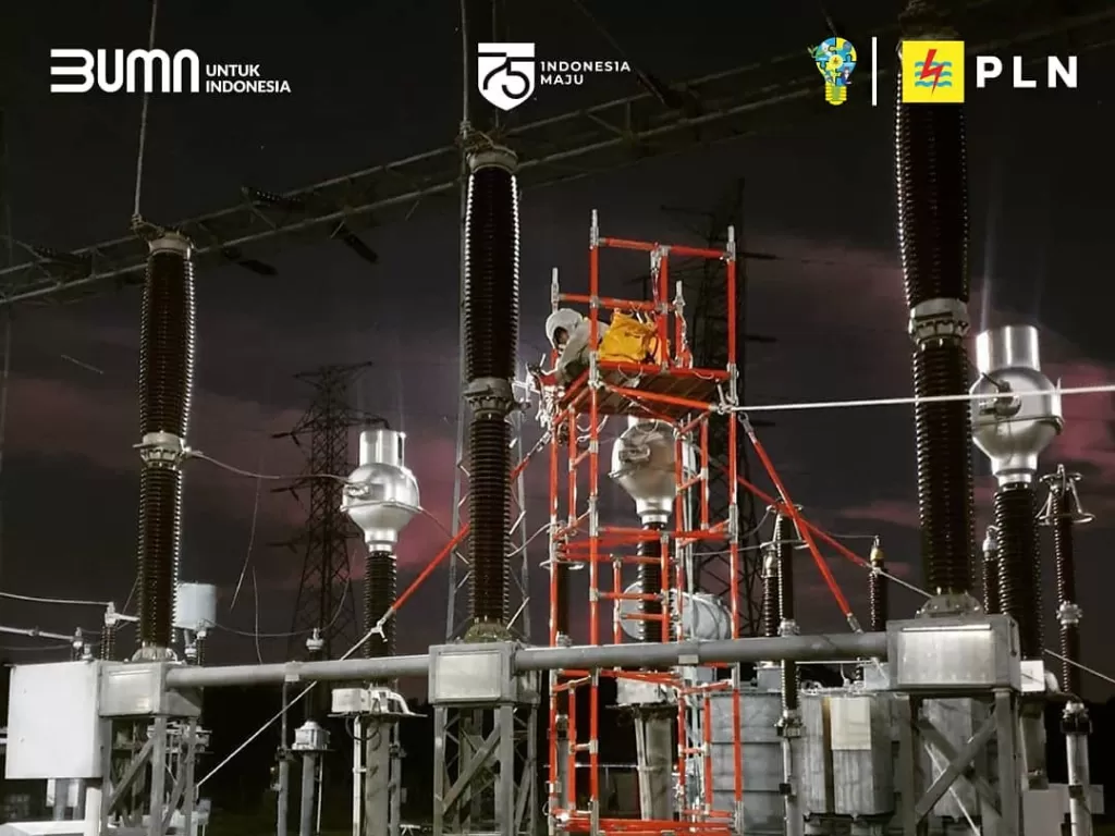 Hotspot pada titik PMT 150 kV Trafo distribusi 20MVA di GI SIDRAP milik PLN. (Instagram)