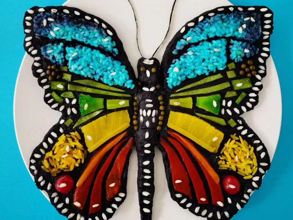 Plating kupu-kupu dari De Meal Prepper (Instagram/demealprepper)