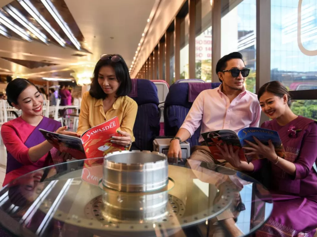 Thai Airways buka restoran. (REUTERS/Chalinee Thirasupa)