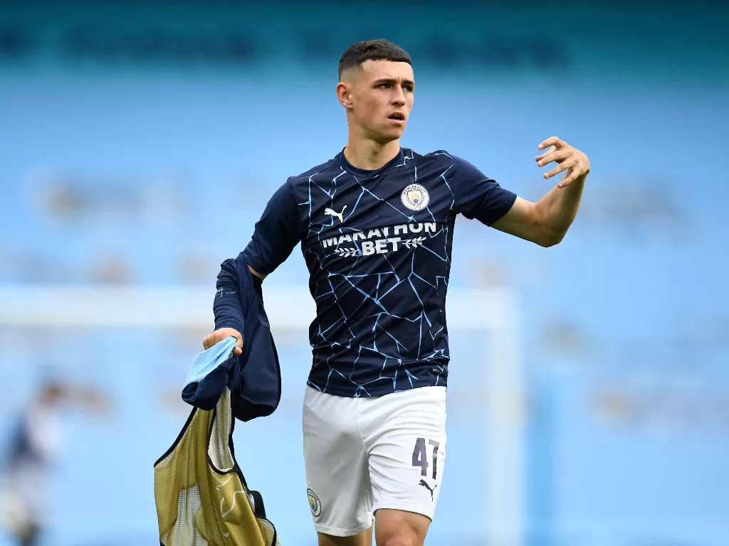 Phil Foden. (REUTERS/PETER POWELL)