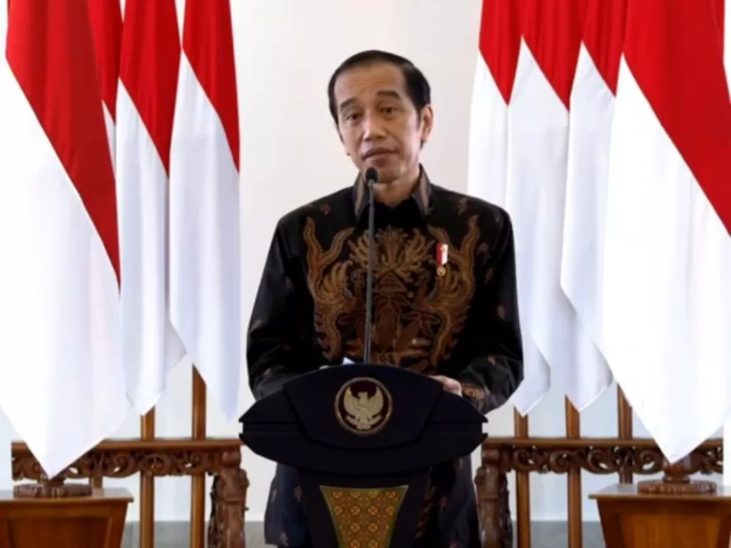 Tangkapan layar Presiden Jokowi. (Youtube/Sekretariat Presiden)