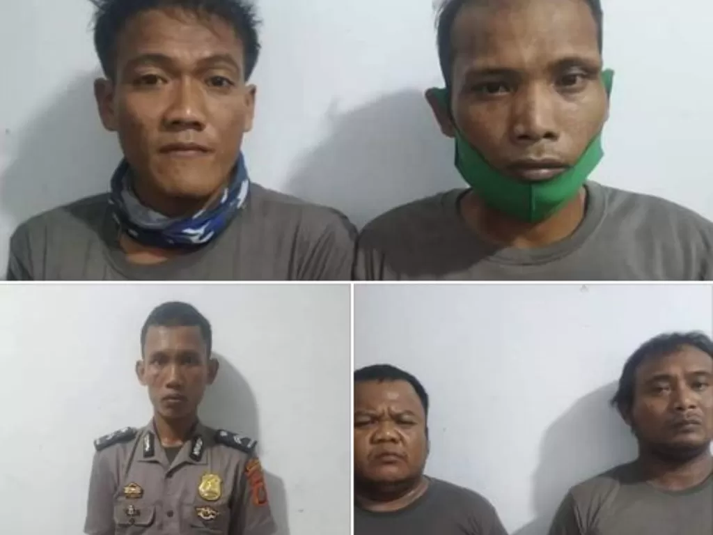 5 polisi gadungan yang ditangkap Polsek Medan Sunggal. (Ist)