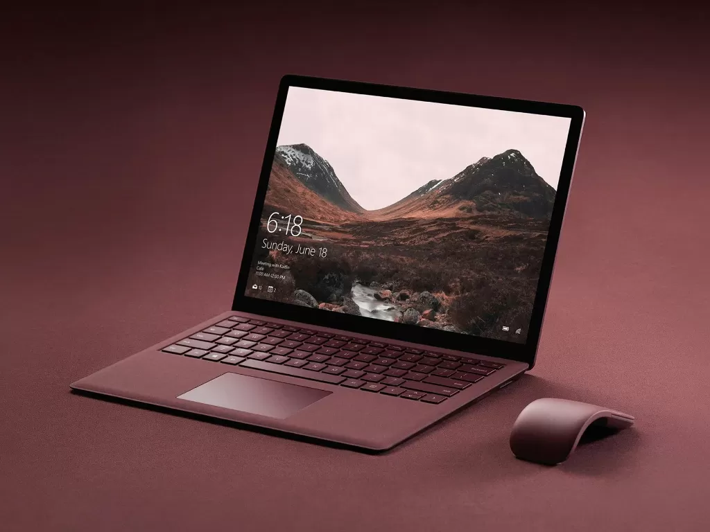 Tampilan laptop Microsoft Surface (photo/Microsoft)