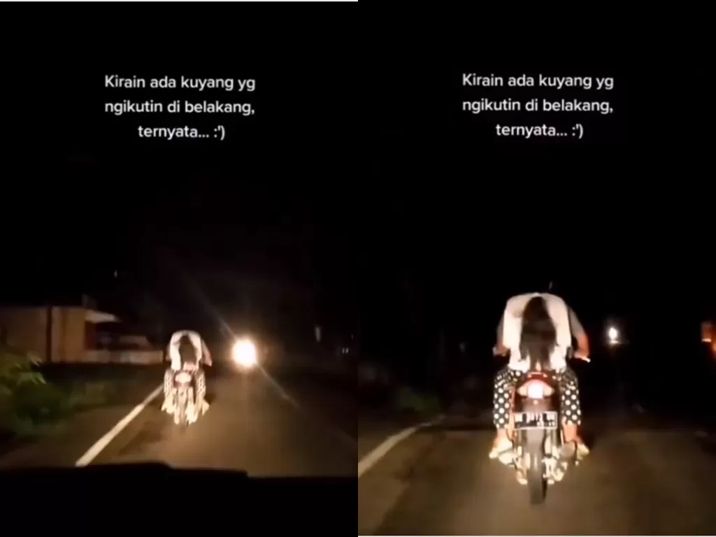 Potongan video dikira hantu, padahal cuma rambut penumpang. (photo/Instagram/@denpasarnow)