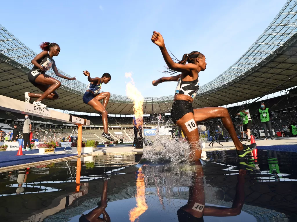 lomba lari cepat 3000m Putri (REUTERS/Andreas Gebert)