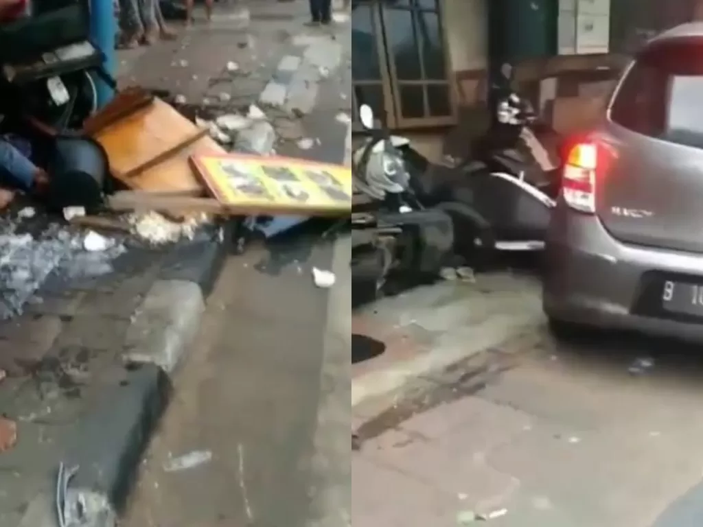 Tangkapan layar video kecelakaan di Tanah Abang. (Instagram/@infia_fact)
