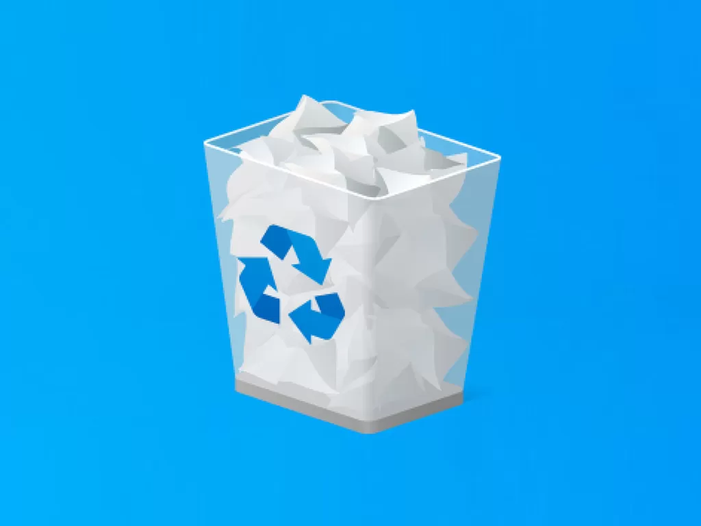 Logo Recycle Bin di sistem operasi Windows 10 (photo/Istimewa)