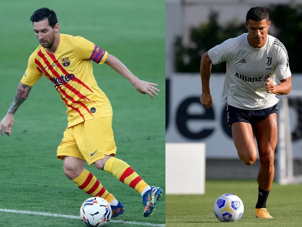 Lionel Messi (kanan), Cristiano Ronaldo (kiri). (photo/Instagram/@leomessi/cristiano)