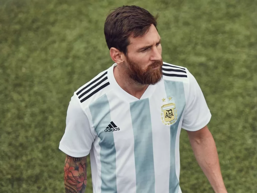 Lionel Messi berkostum Timnas Argentina. (photo/Instagram/@leomessi)