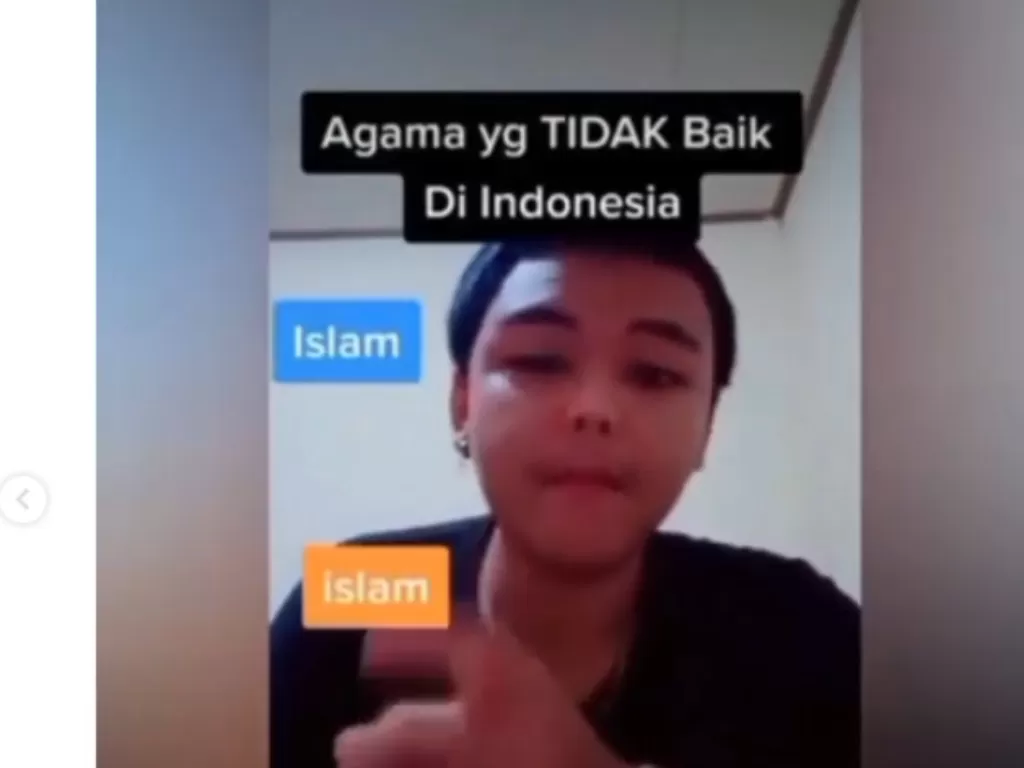 Cowok sebut Islam agama tidak baik di Indonesia (Instagram/@berita_gosip)