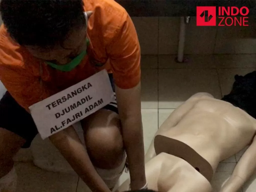 Adegan mutilasi di Apartemen Mansion, Jakarta Pusat. (INDOZONE/Samsudhuha Wildansyah)