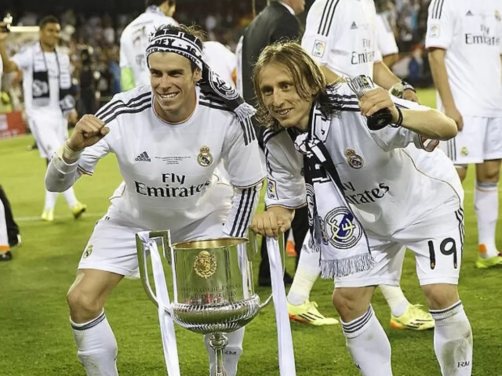 Gareth Bale dan Luka Modric. (photo/Instagram/@lukamodric10)