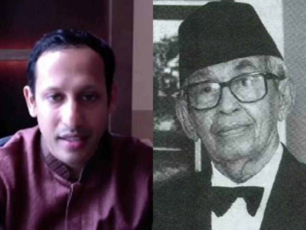 Menteri Pendidikan dan Kebudayaan Indonesia Nadiem Makarim (Instagram @kemdikbud.ri) dan kakeknya Hamid Algadri (wikipedia)