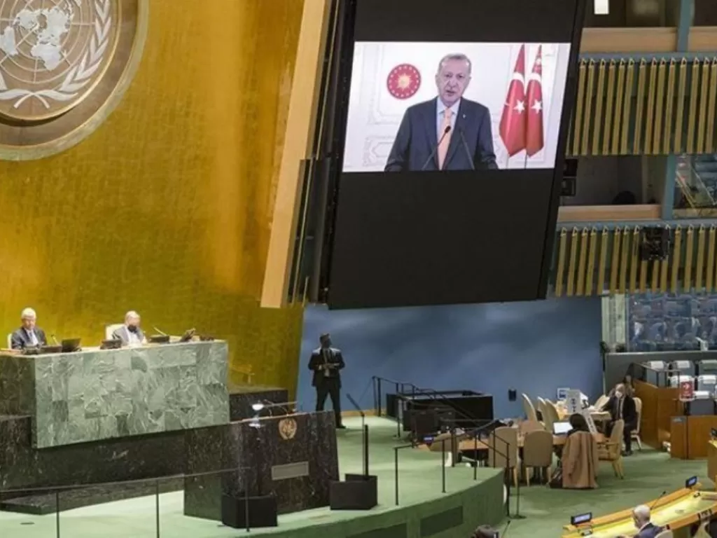 Ilustrasi: Presiden Erdogan berbicara para Sidang PBB ( Foto file - Anadolu Agency )
