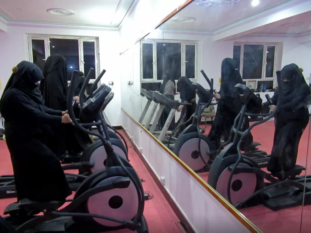 Gym khusus wanita di Kandahar, Afghanistan selatan. (REUTERS/Ismail Sameem)