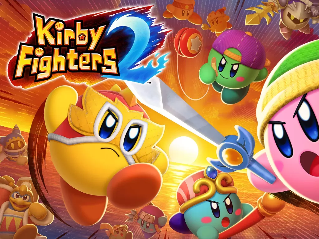Ilustrasi teaser game Kirby Fighters 2 buatan Nintendo (photo/Nintendo)