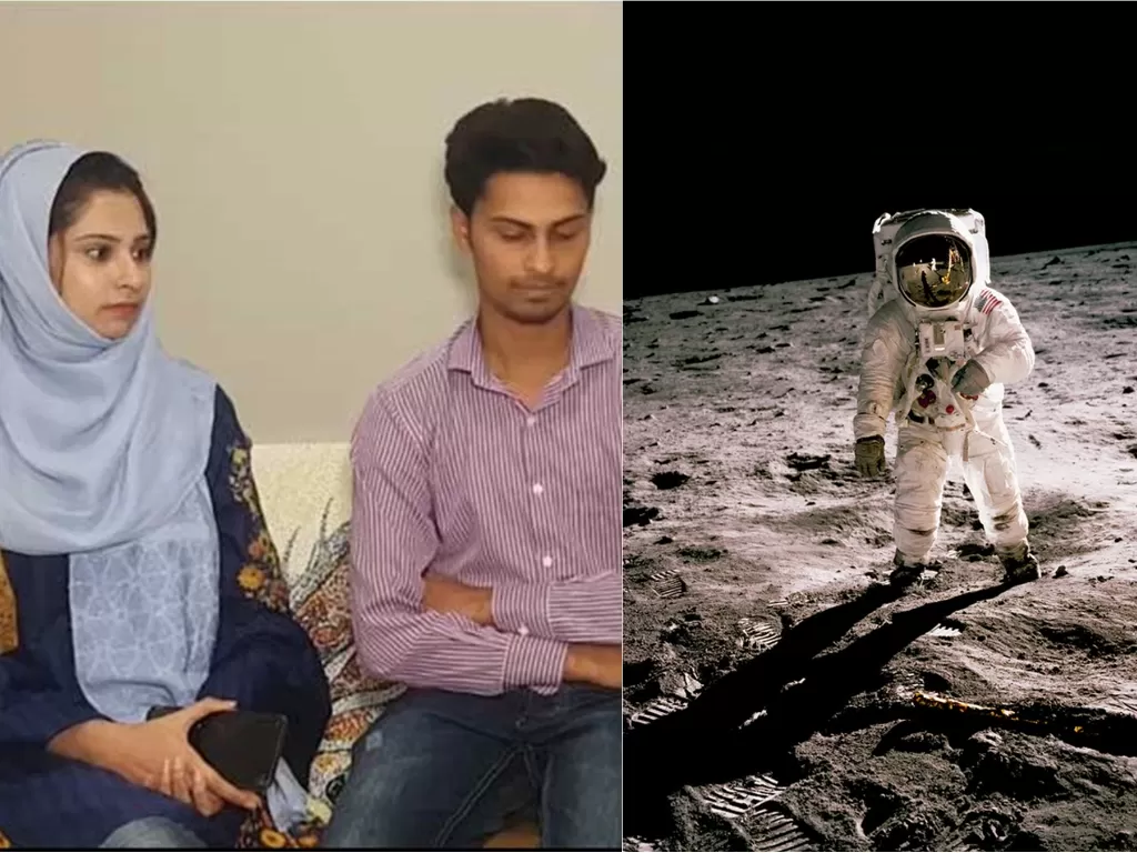 Kiri: Pria di Pakistan beli tanah di Bulan untuk istrinya (Dialogue Pakistan) / Ilustrasi tanah di Bulan (Unsplash)
