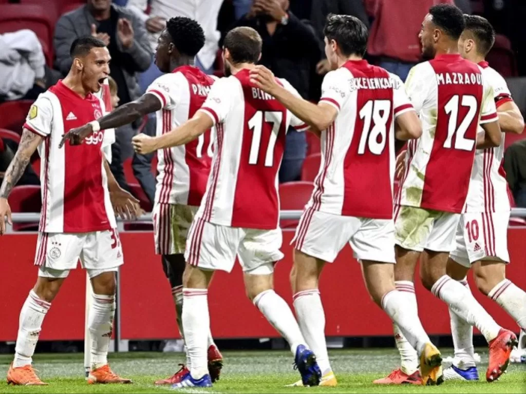 Ajax menang dari Vitesse dengan skor 2-1. (Instagram/@afcajax)