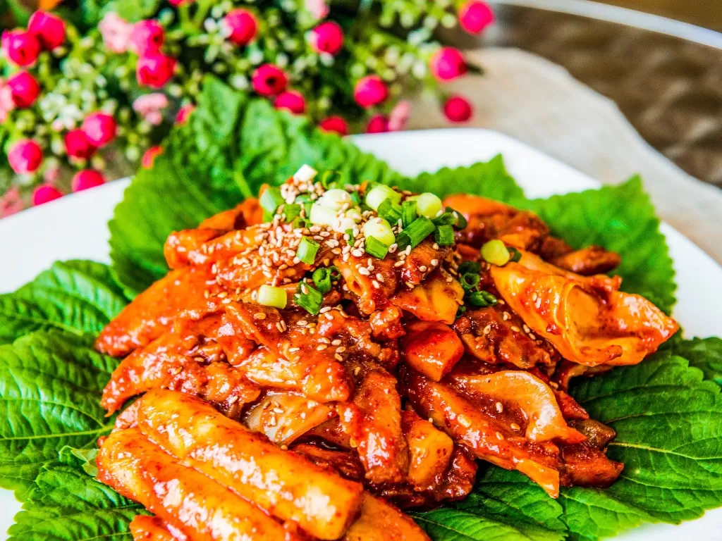 Makanan Korea, Tteokbokki. (Pixabay/jyleen21)