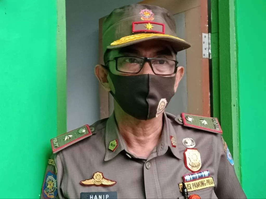  Kepala Satuan Polisi Pamong Praja dan Pemadam Kebakaran (Satpol PP - PMK) Tarakan, Hanip Manisan di Tarakan, Senin (28/9/2020). (Antara/Susylo Asmalyah) 