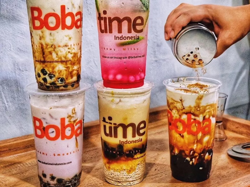 Minuman boba 'The Bobatime Indonesia' (Instagram/@bobatime.indo)