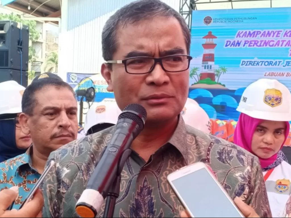  Direktur Jenderal Perhubungan Laut Kemenhub Agus H Purnomo. (Photo/ANTARA/Ahmad Wijaya)