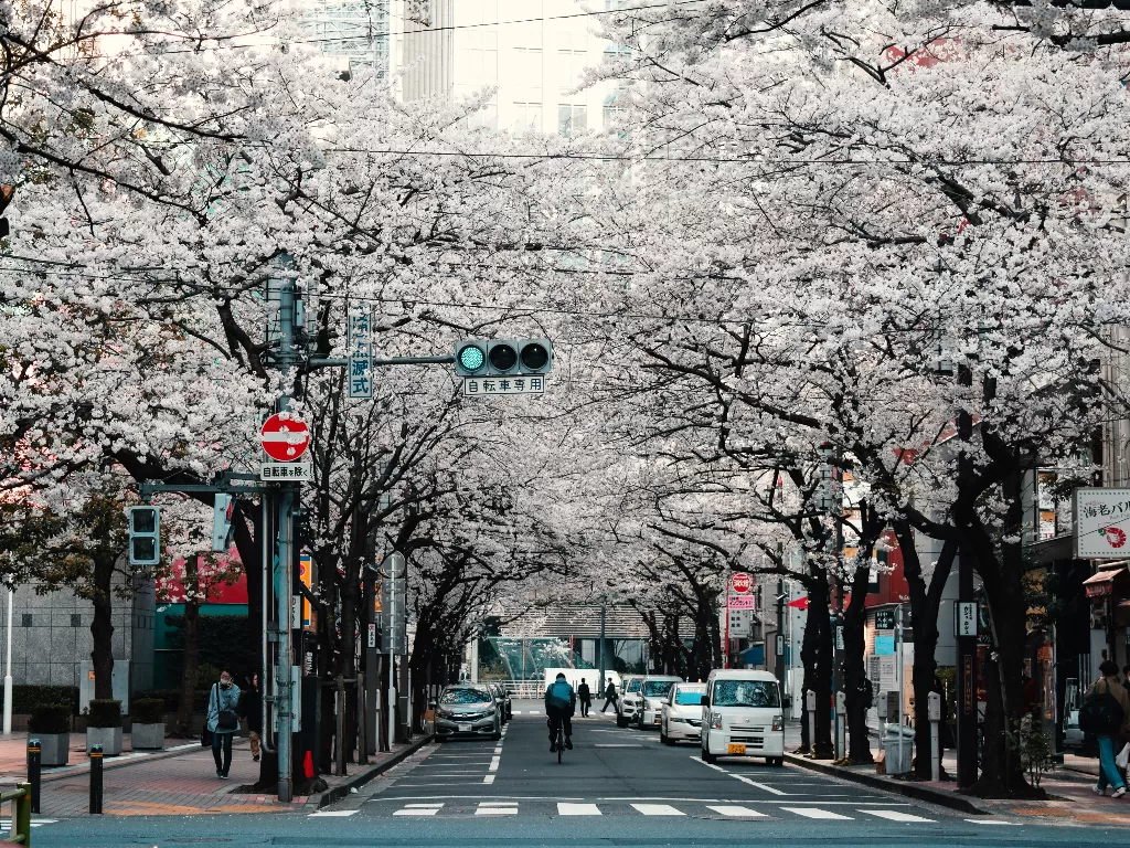 Ilustrasi suasana Tokyo, Jepang. (Unsplash/@agathemarty)