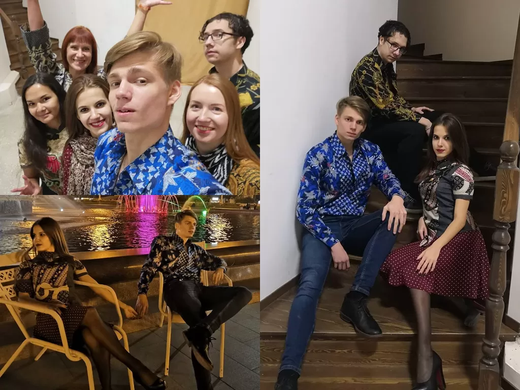 Remaja muda Rusia memakai Batik. (Photo/Instagram/@kbrimoskow)