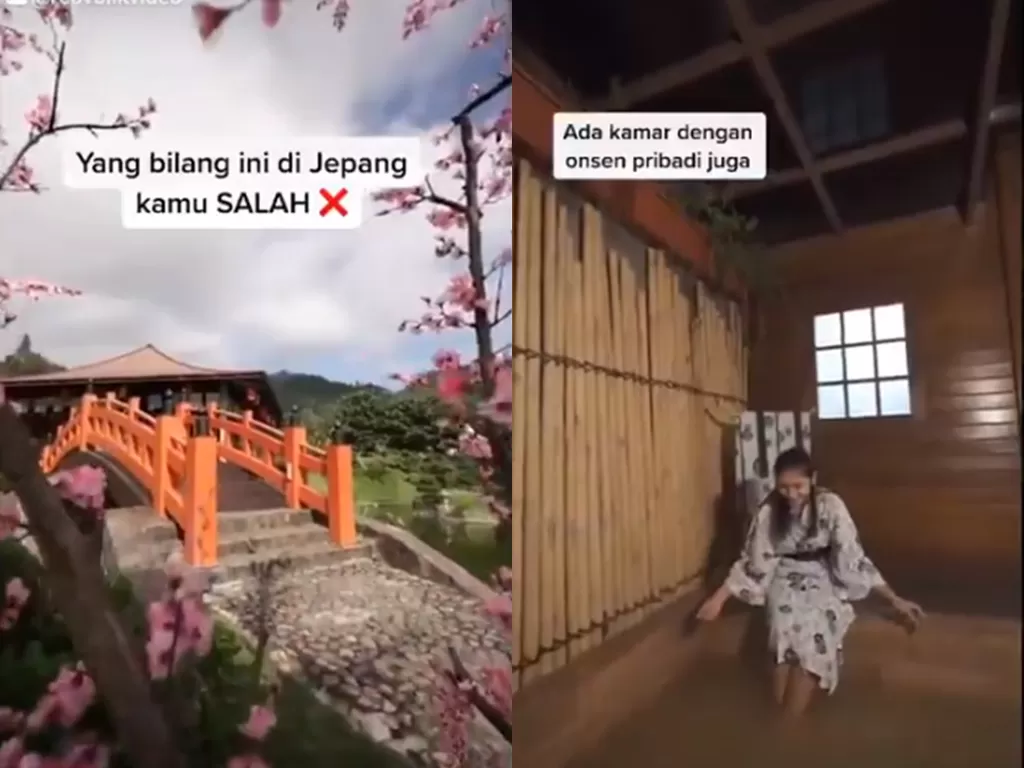 Cuplikan video tempat wisata di Malang yang mirip Jepang. (photo/Twitter/@repvbliktiktok)