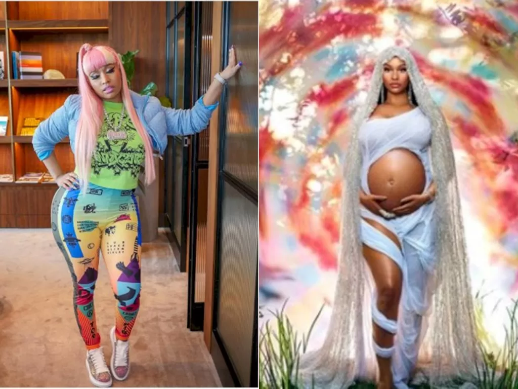 Nicki Minaj saat hamil anak pertama (photo/Instagram/@nickiminaj)