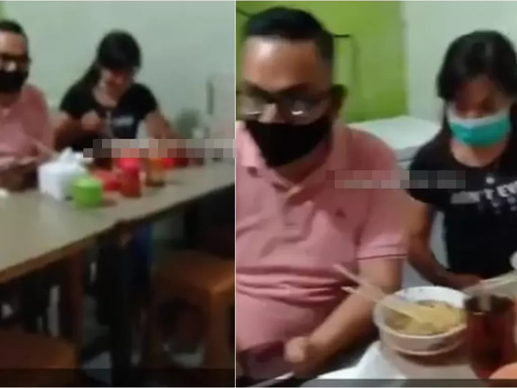 Pria dipergoki istri sah lagi makan bareng janda anak dua di Sei Belutu, Medan. (ist)