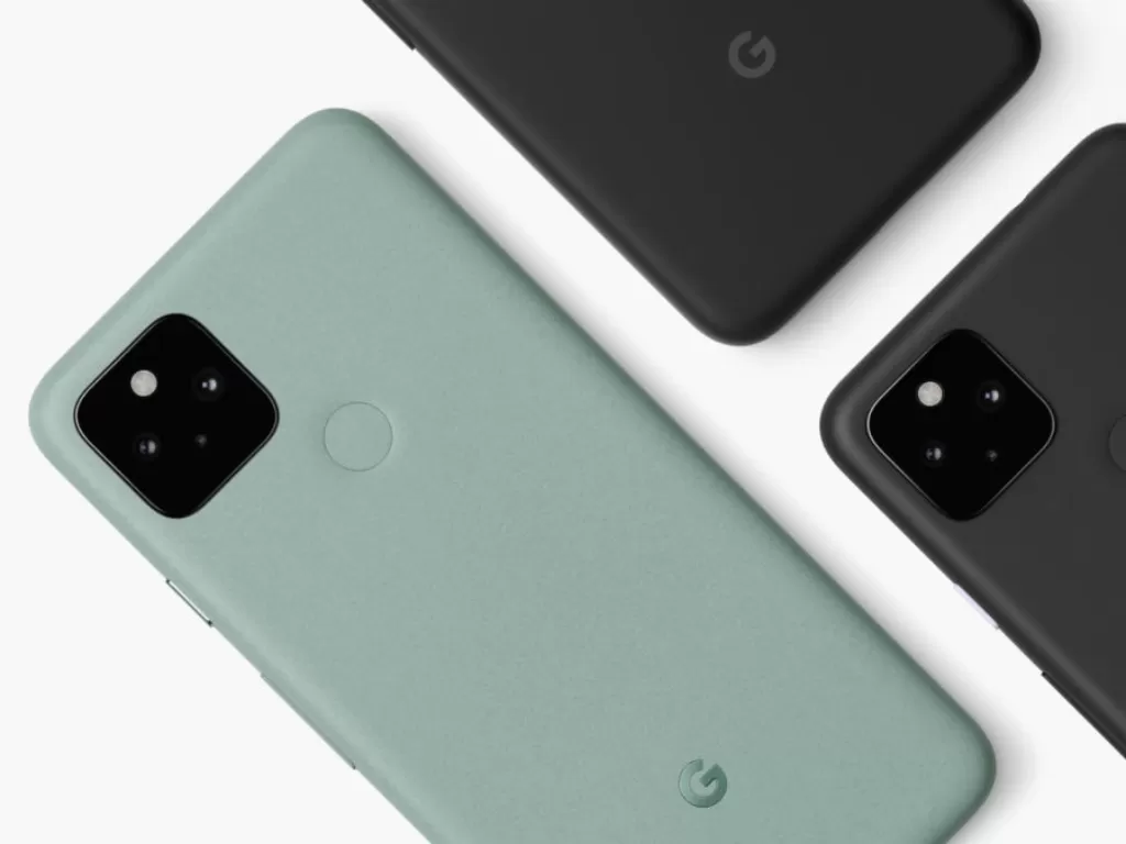 Tampilan belakang smartphone Google Pixel 5 terbaru (photo/Google)