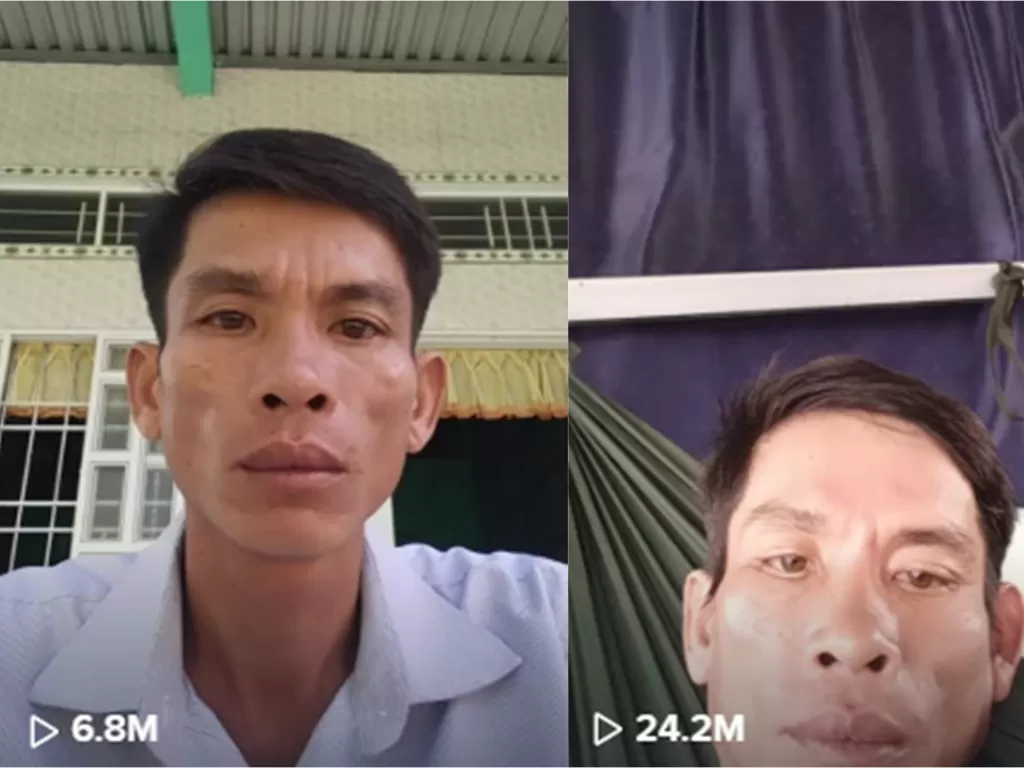 Video pria Vietnam berdiam diri ditonton puluhan juta kali (TikTok/anhtrantan)