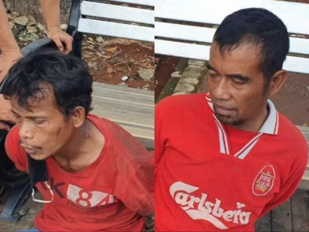 Dua pelaku perampok pemulung yang viral di Bekasi. (Polda Metro Jaya)