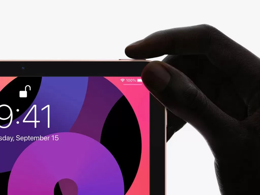 Fitur Touch ID berupa tombol di tablet iPad Air 2020 (photo/Apple)